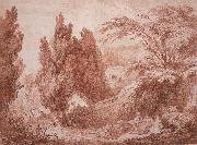Jean-Honore Fragonard Park Landscape USA oil painting artist
